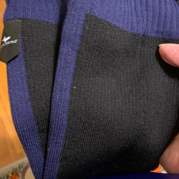 Women's Unsex (crosspost) Waterproof Mid Length Socks - Black/Navy Blue - Picture 7 of 8